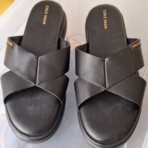 Cole Haan Grandpro Rally Criss Cross Slide Sandals Size 8 B